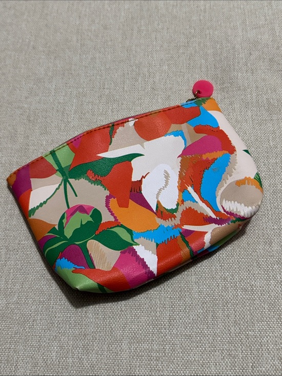 Handbags - EUC Ipsy Makeup Bag/Pouch-ZipTop-Abstract Floral-Orange/Green/Pink